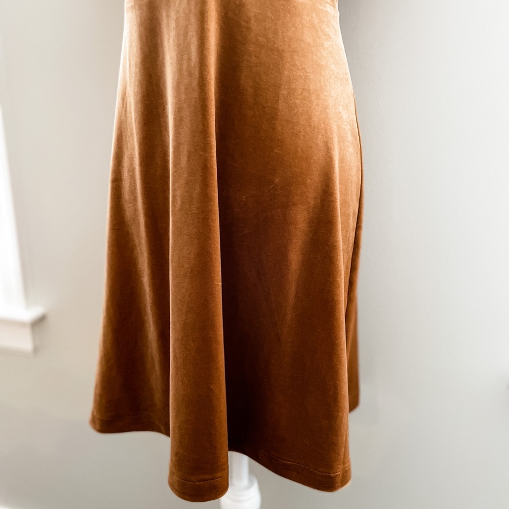 SOLD Madewell Velvet V-neck Flutter Sleeve Dress - Picture 6 of 13
